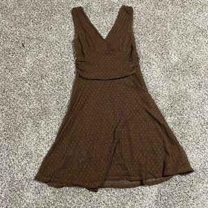 Axcess Brown Dot Dress